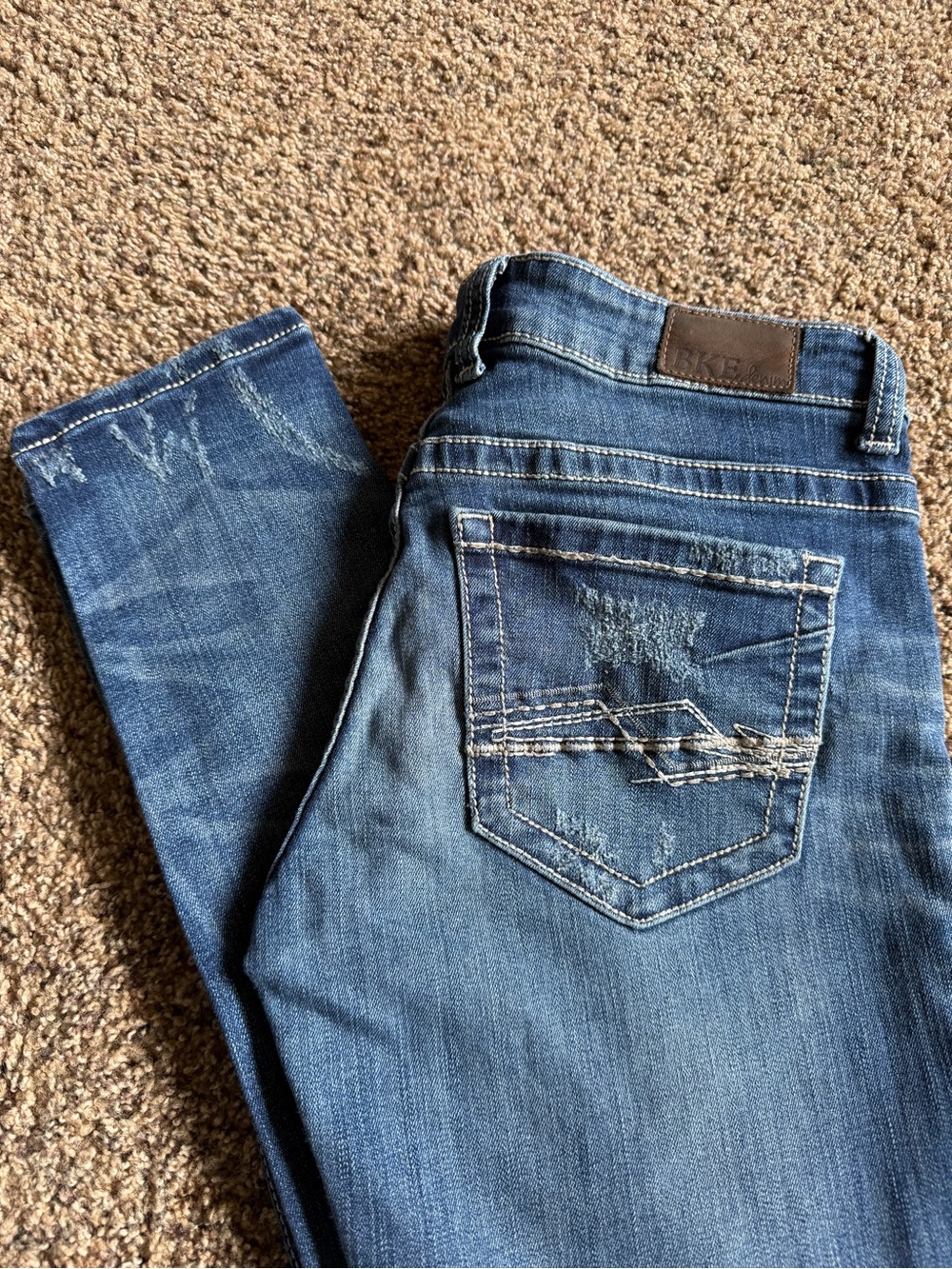 BKE Denim Payton Jeans Low Rise-Skinny Fit- Size 28L-33.5” Inseam